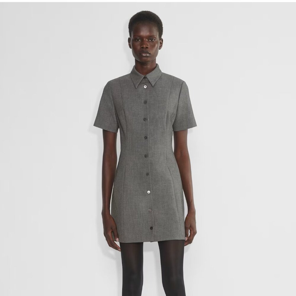 Aritzia Babaton Telecast Charcoal Gray Dress Size 2